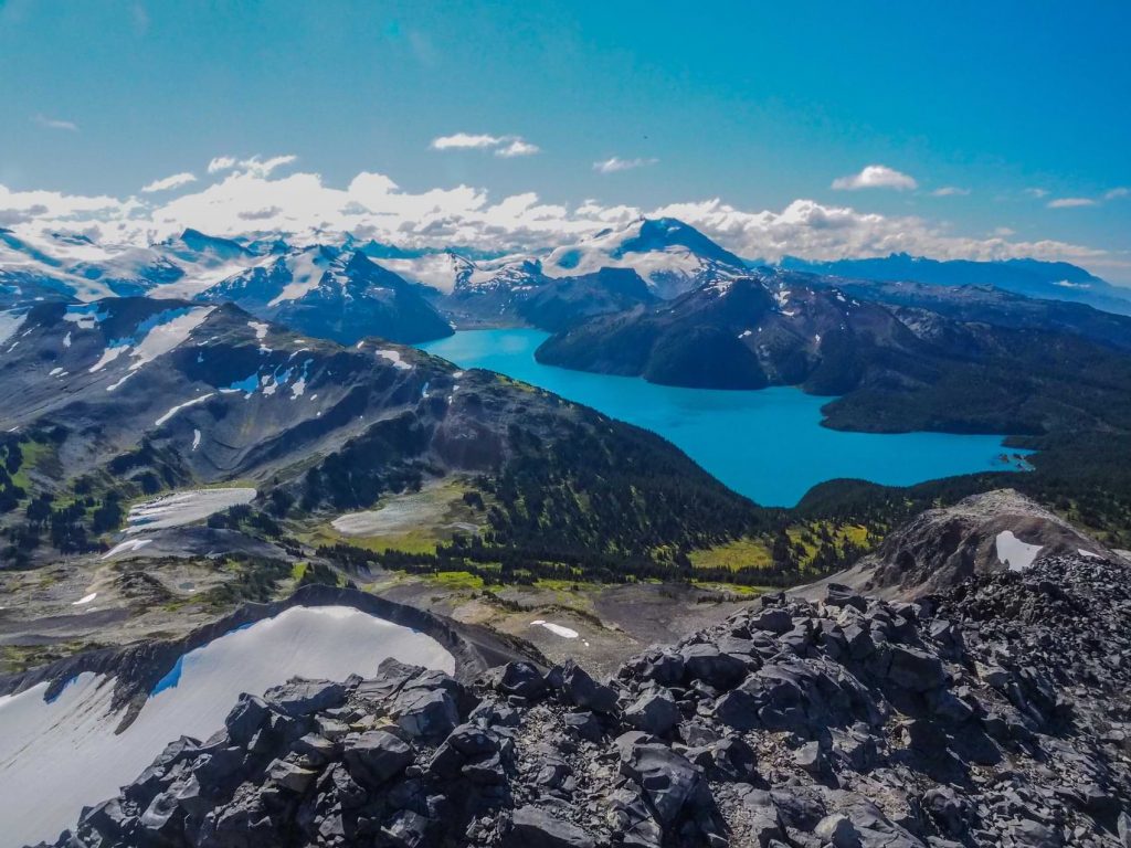 Garibaldi Lake in Whistler, B.C. shows off the town's stunning nature