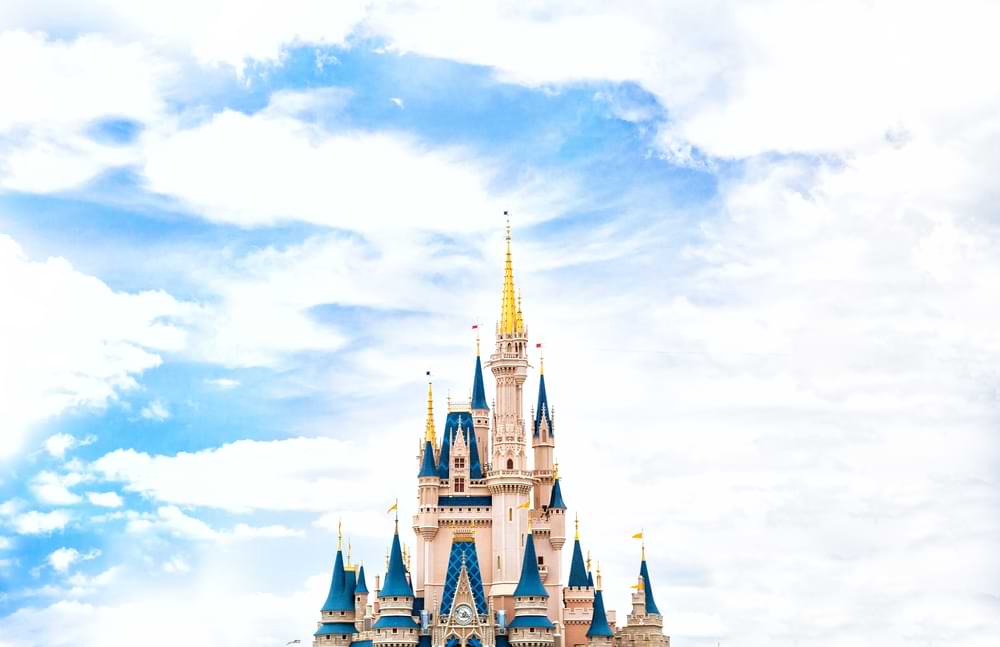 A view of the iconic Disney castle, one of the first images audiences will see when sitting down for Disney's 2021 movie lineup.